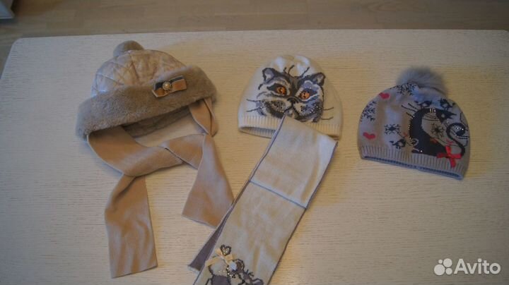 Отличные шапки для девочки на 50-52-53-54