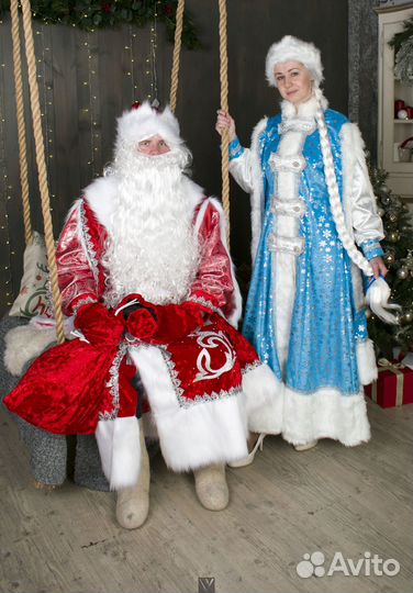 Карнавальный костюм деда мороза и снегурочки