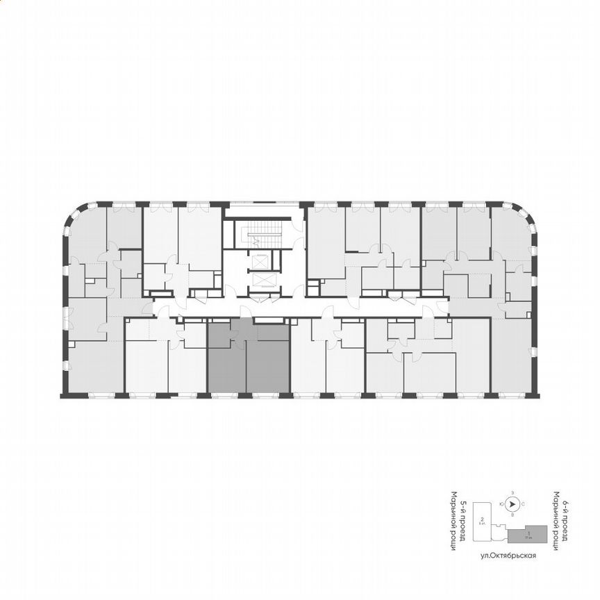 1-к. квартира, 44,5 м², 9/16 эт.