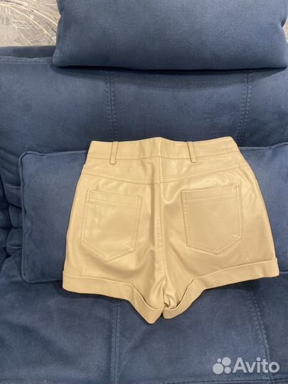 Шорты женские кожаные