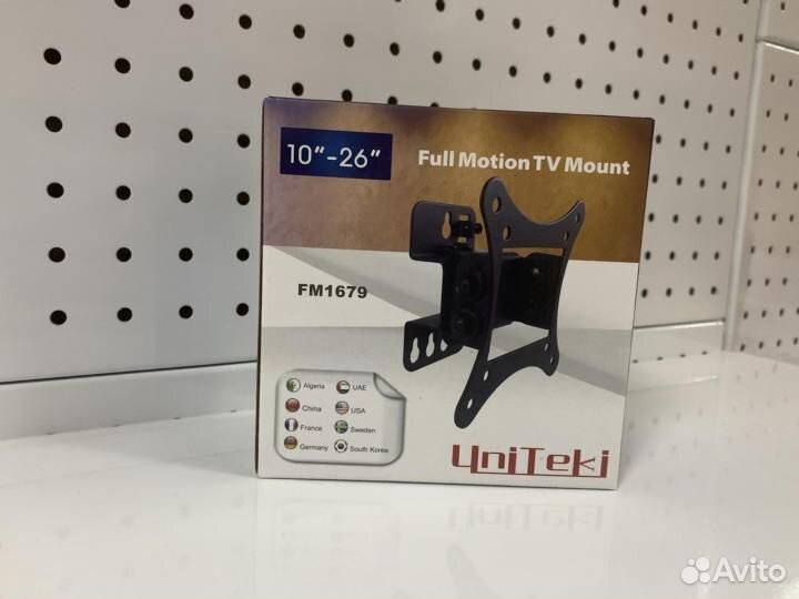 Кронштейн для телевизора uniteki FM1679 черный VES