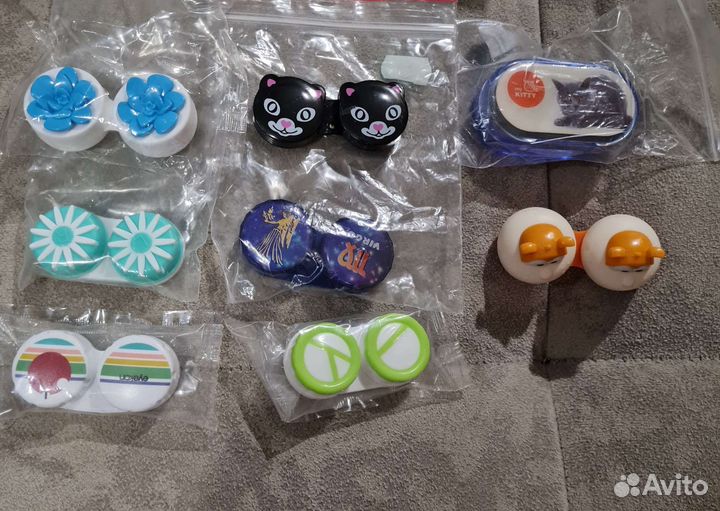 Дорожные наборы для линз, контейнеры для линз