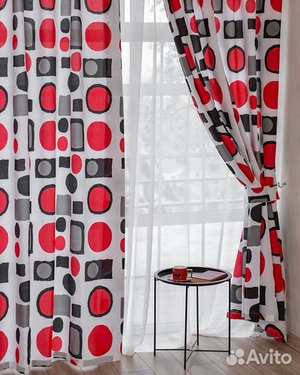 Комплект Шторы + тюль Киян 480x270 вуаль 300x270