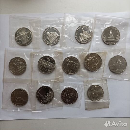 Юбилейные рубли СССР пруф и анц