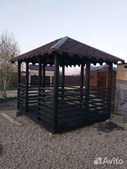 Беседка для дачи, терраса, пристройка