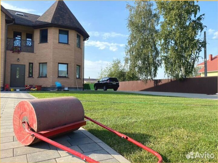 Рулонный газон, укладка под ключ, продажа