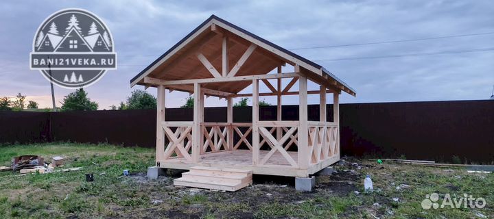 Беседка 4х4. Монтаж за 1 день