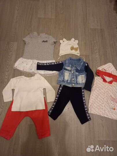 Пакет вещей на девочку до года