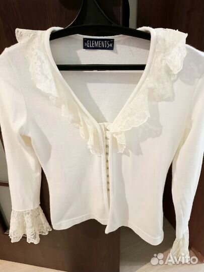Джемпер женский 42 44 с рюшами, с воланами