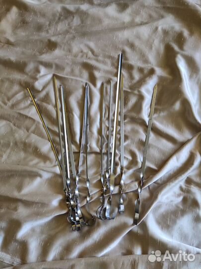 Шампуры для шашлыка 10 штук, бу, в отличном сост