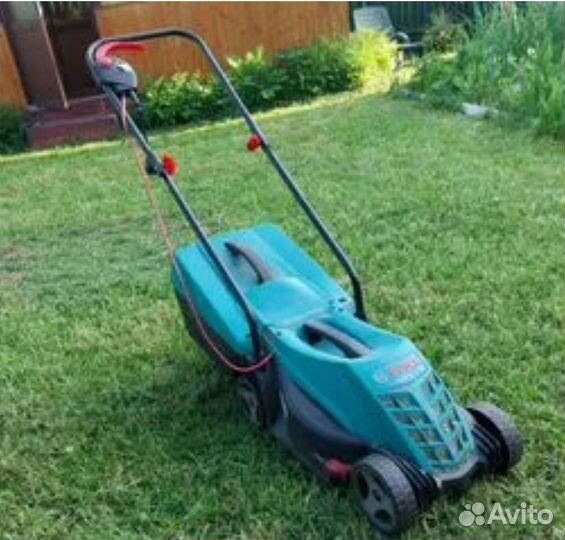 Газонокосилка электрическая bosch