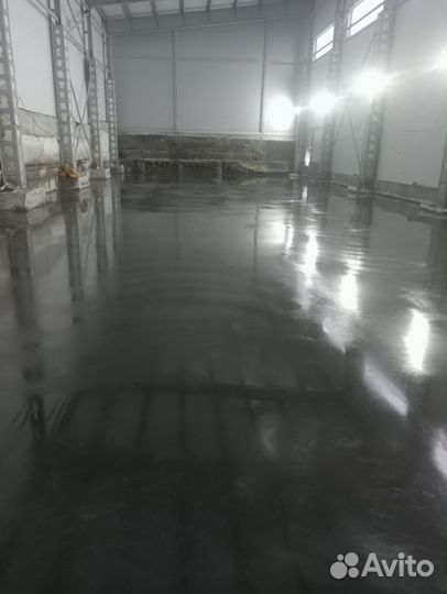 Промышленные бетонные с топпингом полы