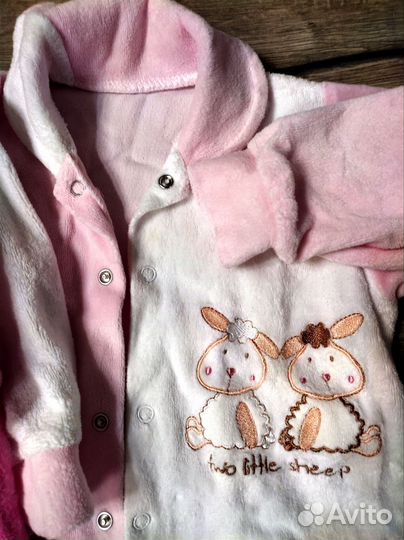 Слипы велюровые 68