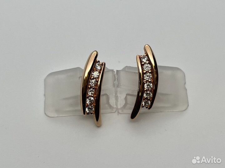 Золотые серьги 585 пробы