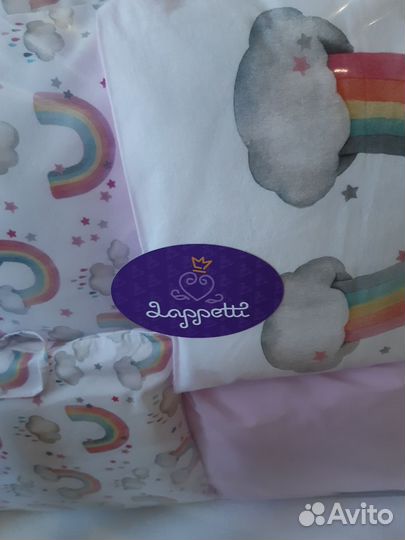 Манежка кроватка с матрасом и бортиками, ящиком