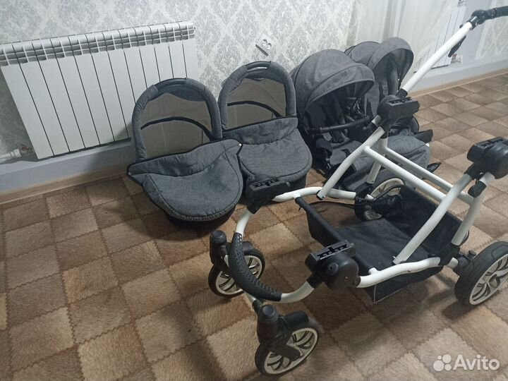 Коляска для двойни bebetto 42