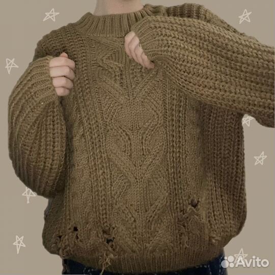 Вязаный свитер y2k