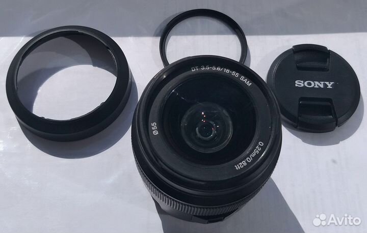 Объектив Sony A 18-55+Бленда+фильтр