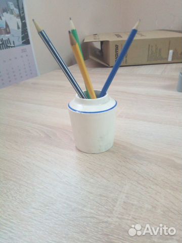 Фарфоровая подставка для карандашей из СССР