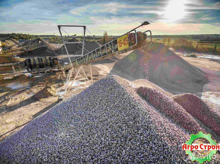 Щебень гравийный с доставкой