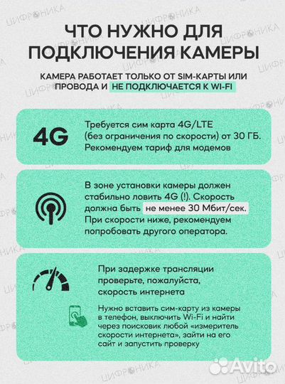 Камера видео наблюдения 4g