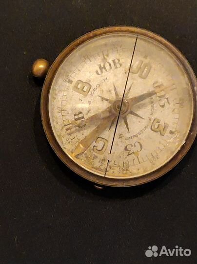 Карманный компас A.J. krogh Christiania Norvege