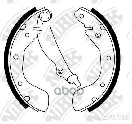 Колодки тормозные барабанные nibk FN11174 FN111