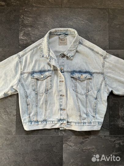 Джинсовая куртка женская оверсайз