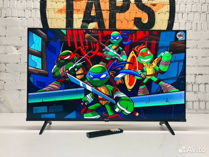 Метровый Qled Hisense 109см 4K UHD SMART TV