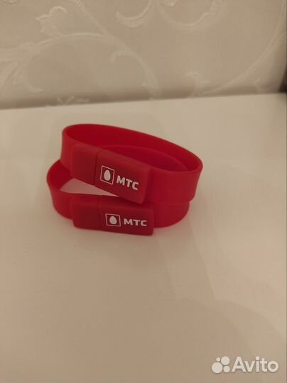 Силиконовый браслет флешка МТС