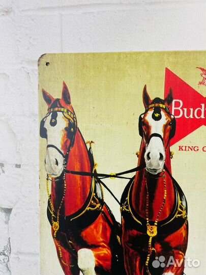 Декор на стену табличка Budweiser Beer