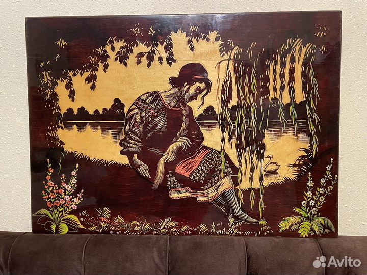 Картина ретро СССР (Дерево Лак)