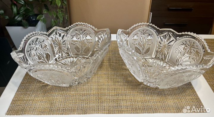 Салатник хрустальный большой