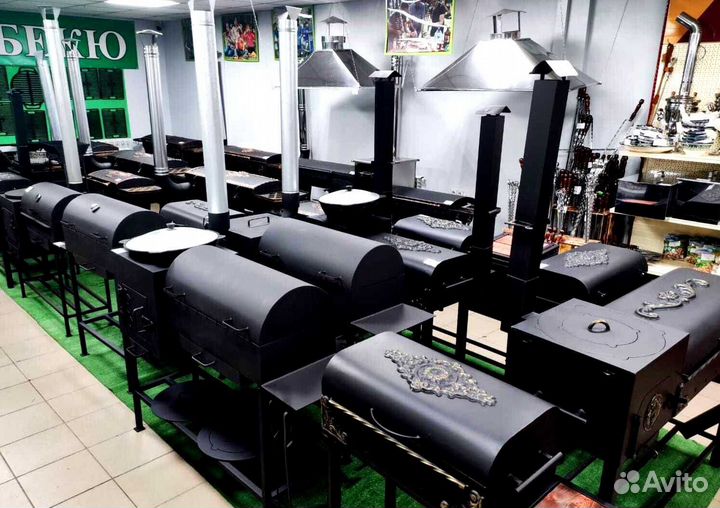 Мангал с крышкой барбекю 4-5 мм