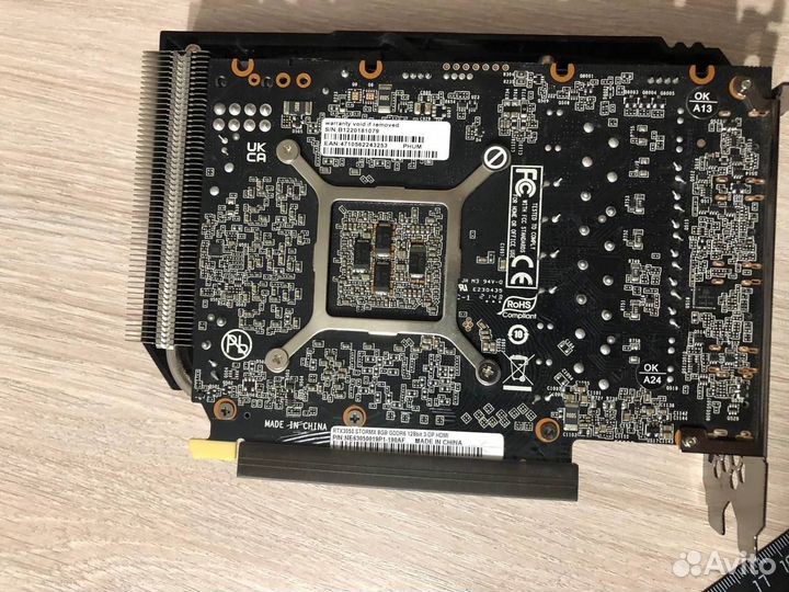 Видеокарта palit rtx 3050 StormX