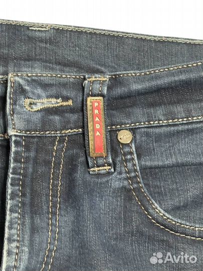 Prada Dark Blue Skinny Jeans Джинсы