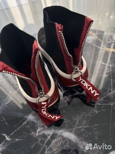 Кроссовки кеды ботинки dkny текстильные
