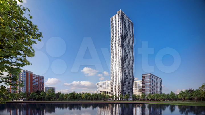 Квартира-студия, 27,4 м², 30/52 эт.