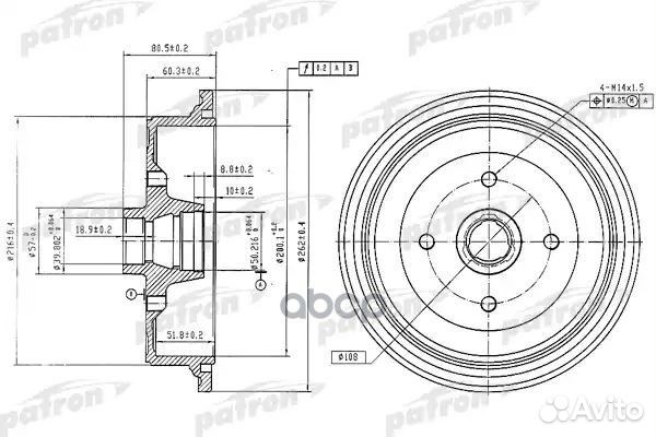 Барабан тормозной задн audi: 80 72-76, 80 86-91