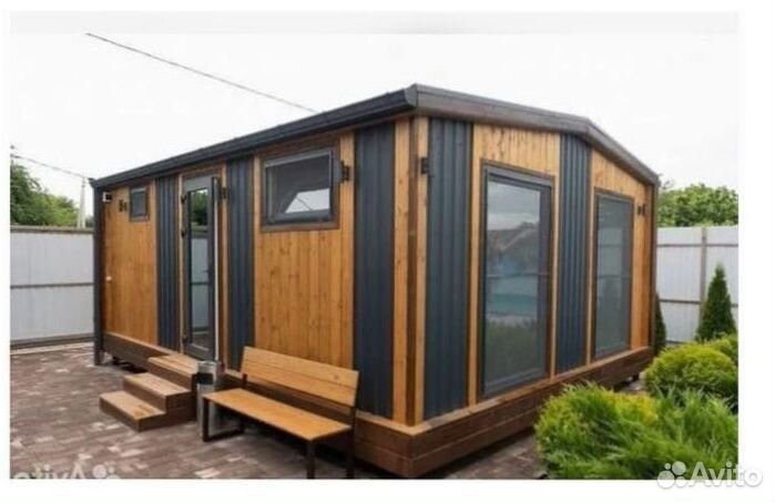 Баня 6х5 двухмодульная Скандинавия Артикул 286-295