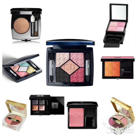 Тени для век. Румяна Компактные