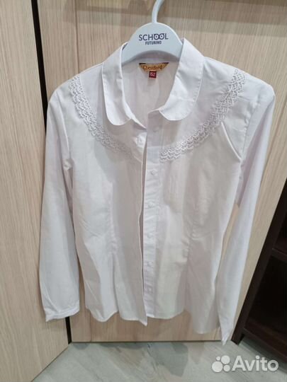 Рубашка белая школьная