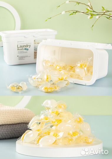 Парфюмированные капсулы для белья в контейнере