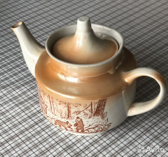 Большой заварочный фарфоровый чайник