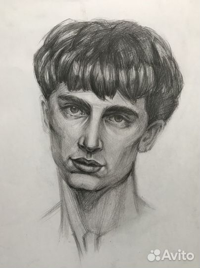 Портрет по фото карандашом