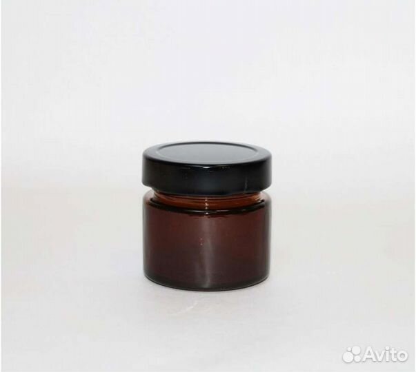 Банки с крышкой 100 мл янтарные