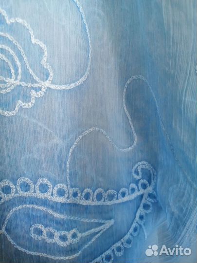 Новый палантин-шарф натуральный шелк 180х80