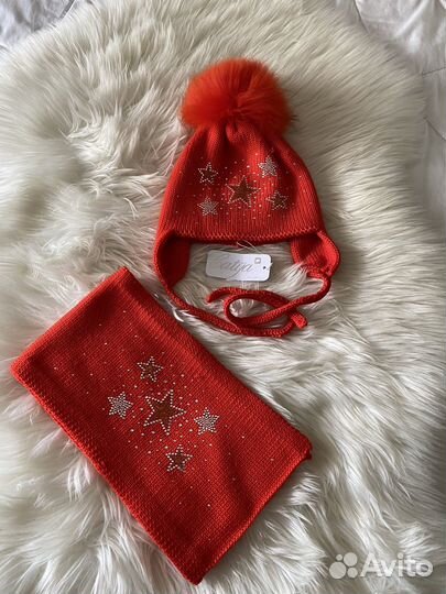 Комплект шапка, шарф Catya размер V на 6-9 лет