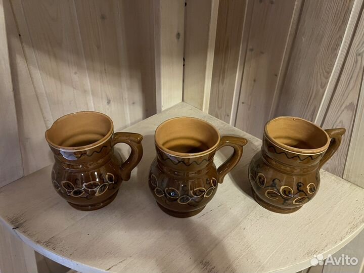 Керамика СССР набор из 3х кружек