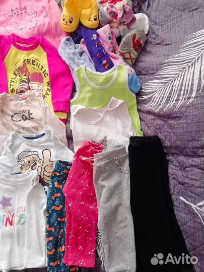 Детские вещи на девочку пакетом 80 86